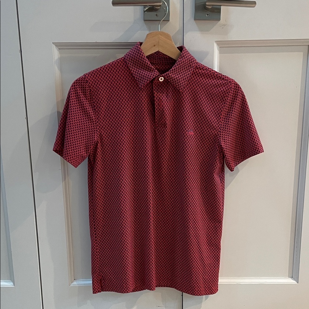 Southern Tide Boys Polo Shirt with fish pattern